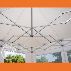 3x3m PopUp Fire proff-Gazebo Aluminium 40 mm