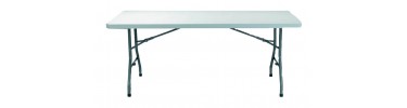 Mesa plegable rectangular 183x76cm