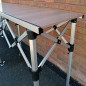 Folding aluminum counter