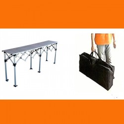 Folding aluminum counter