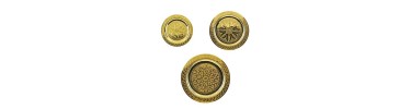Engraved Moroccan brass tea tray