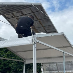 Tenda poligonal para eventos