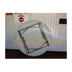 Mesa Redonda plegable 150x74