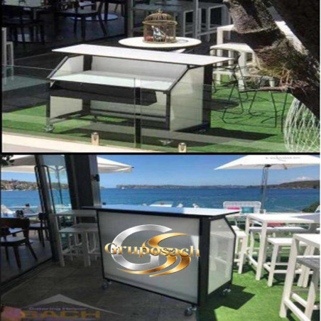 Barra de Bar Móvil Plegable 1,5m | Smartbar GrupoSach