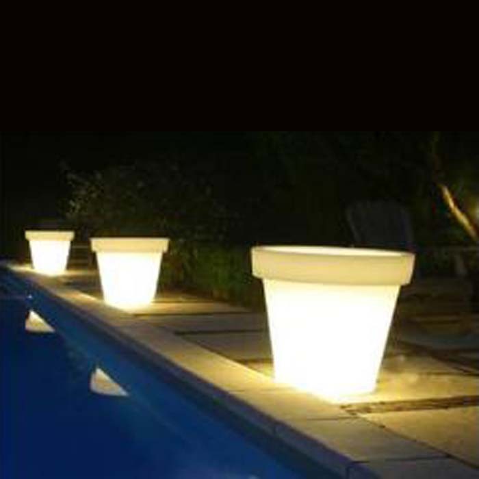 Plantadores com led