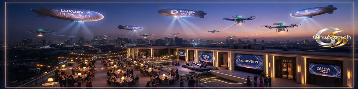 Tecnología Visual para Eventos: Drones, Pantallas e Iluminación